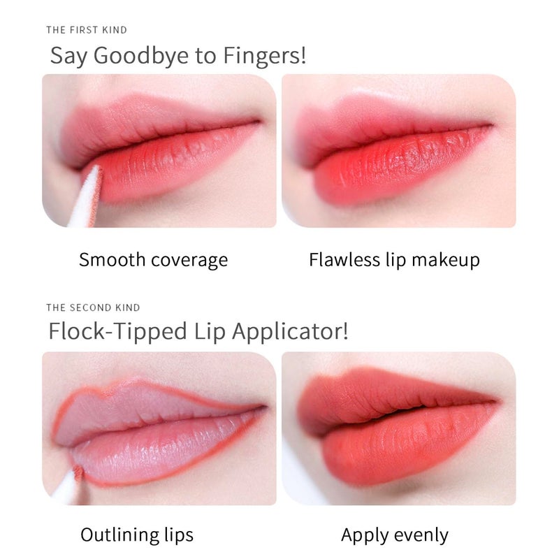 ELESDA 100PCS Lip Applicators Disposable, Lips Wands Lip Brush Applicator Lipstick Brush Lip Gloss Applicator Mascara Brush Makeup Tool, Black - Image 3